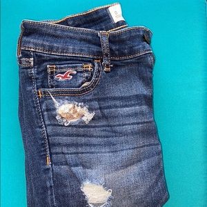 Hollister Gold Sequin Skinny Jeggings